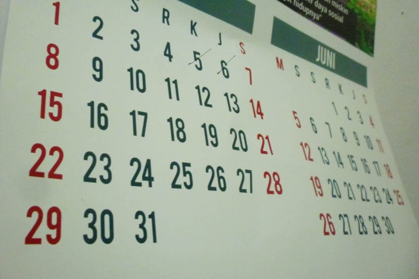 Kalender. Ilustrasi.