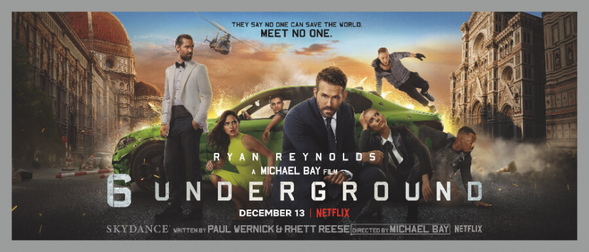 Poster 6 Underground yang tayang di Netflix. Sumber : GMTPOST