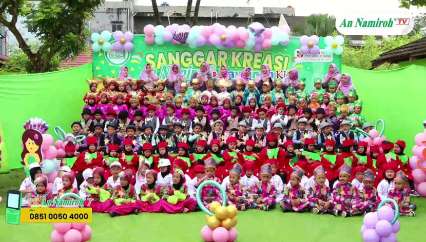 Taman Kanak-kanak (TK) An Namiroh Pekanbaru mengadakan acara Sanggar Kreasi untuk memupuk kreativitas dan kemampuan motorik peserta didik. (Foto: Dok TK An Namiroh)
