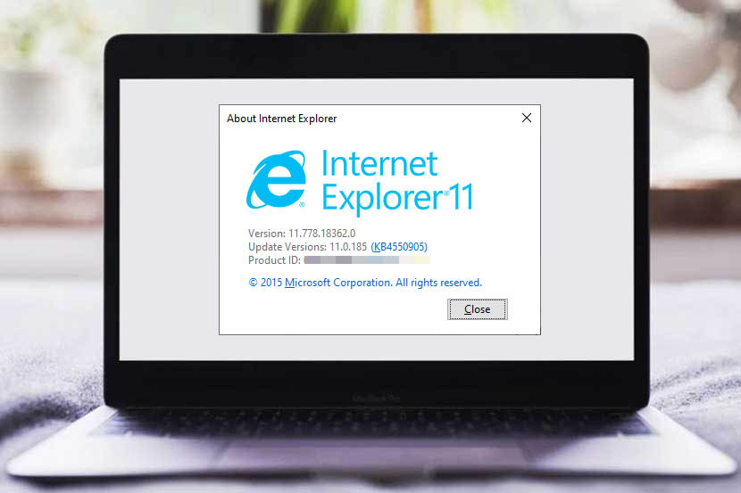 Internet Explorer 11.