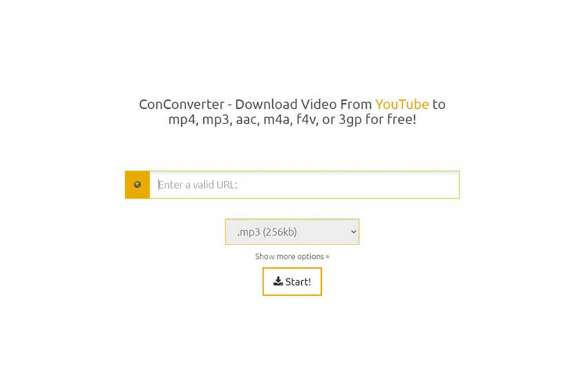 Conconverter. Download dan convert Youtube to MP3