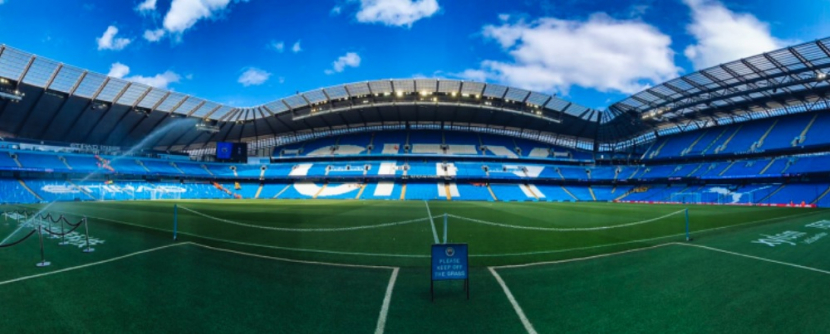 Real Madrid belum pernah menang di markas Manchester City di Stadion Etihad. (Twitter/@ManCity)