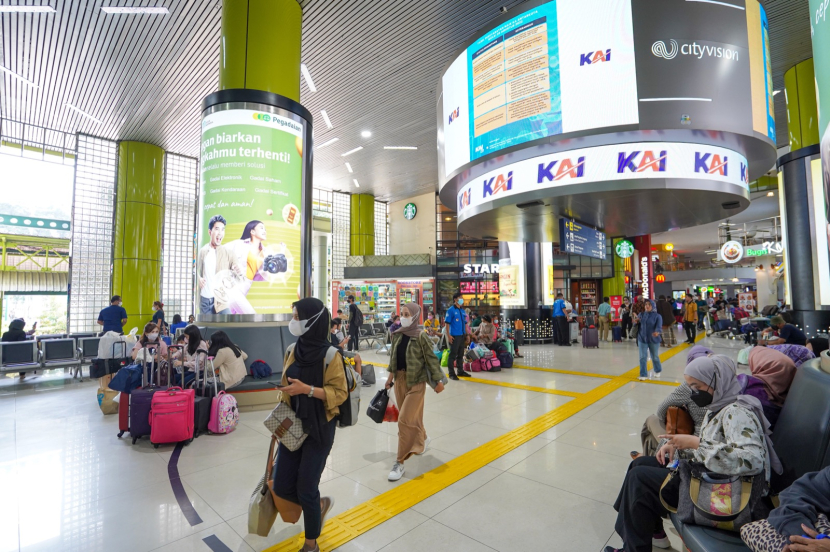 Ilustrasi. Stasiun Gambir, Jakarta Pusat. )Foto: Dok. Humas PT KAI)