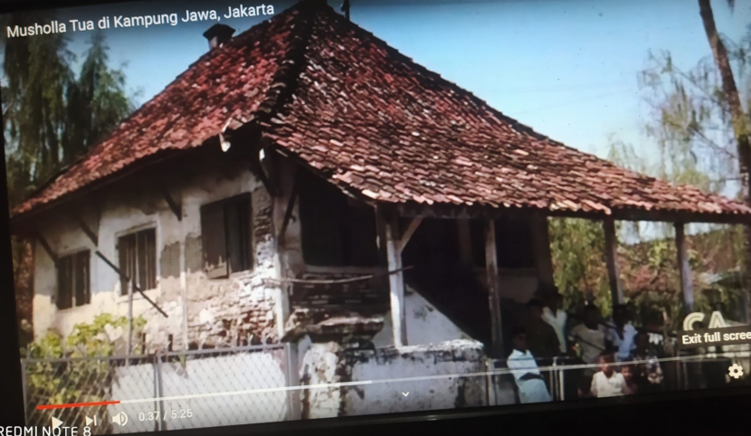 Langgar di Kampung Jawa. Tempat ibadah ini didirikan pasukan Mataram kala serbu Jakarta.