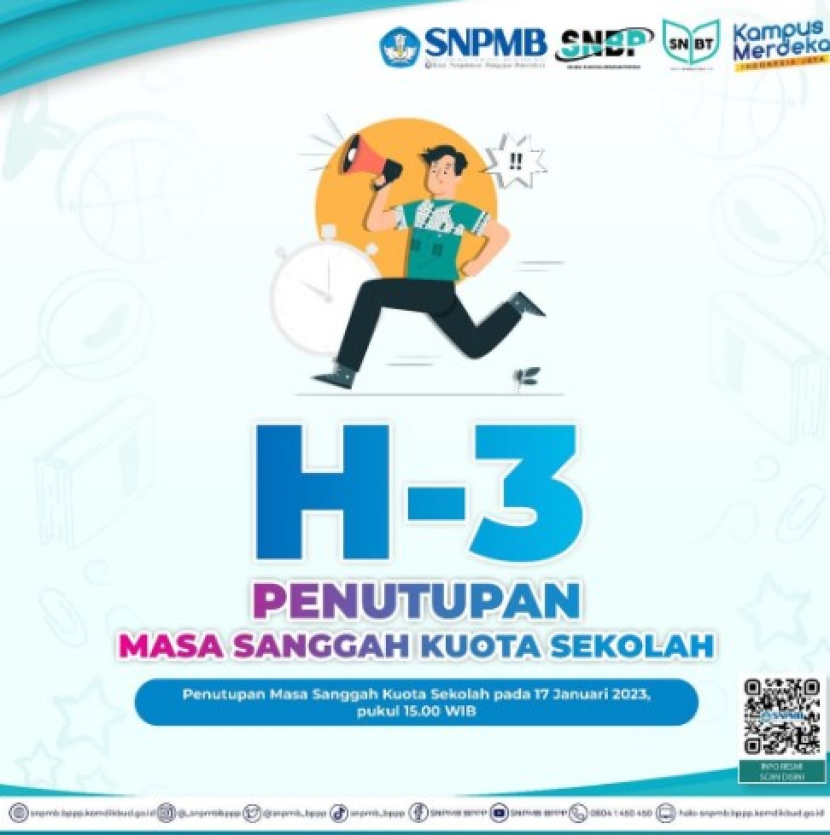 Sekolah diberikan kesempatan melakukan sanggah kuota sekolah dan melakukan perbaikan jika kuota sekolah tidak sesuai dengan data di sekolah. Foto : snpmb