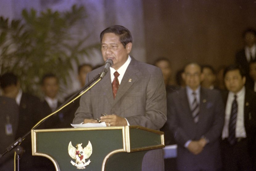 Susilo Bambang Yudhoyono pada 2005. (Darmawan/Republika)