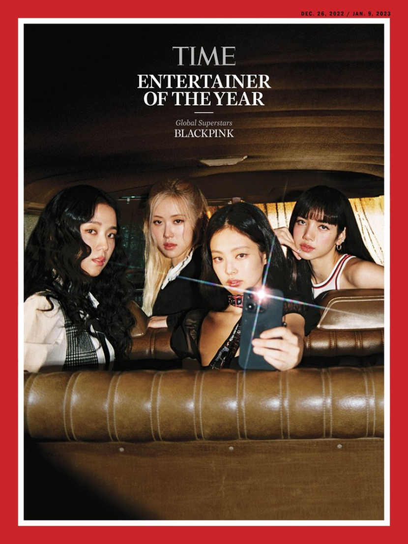 BLACKPINK dinobatkan sebagai Entertainer of the Year versi Majalah Time. Foto: Yonhap