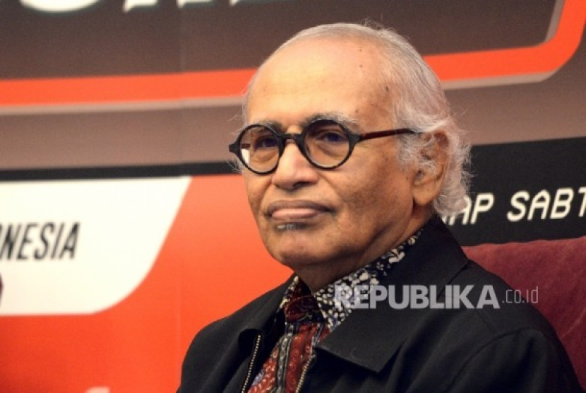 Tokoh pers nasional, akademisi, sejarawan dan mantan duta besar Prof Salim Said, meninggal dunia pada Sabtu (18/5/2024), pukul 19.33 WIB. (Dok. Republika)