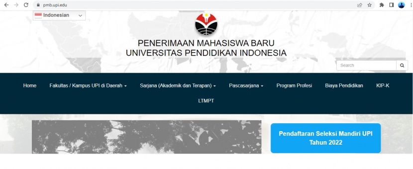 Ada 89 prodi di kampus utama dan 22 prodi di kampus daerah yang dibuka UPI untuk jalur Prestasi Istimewa  UPI 2022. Foto : pmb.upi.edu