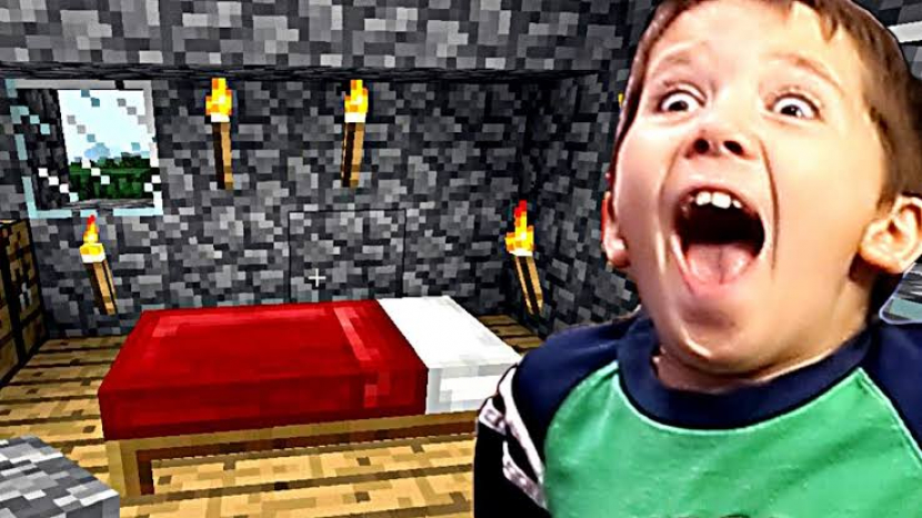 Ilustrasi anak kecanduan game Minecraft. Foto: YouTube 