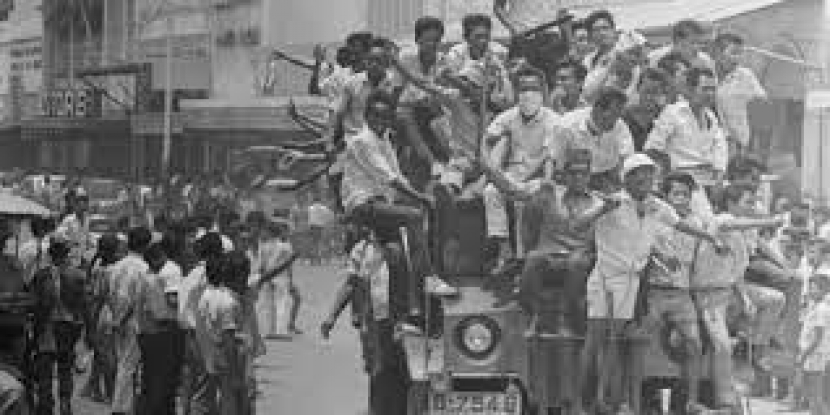 Demonstrasi mahasiswa tahun 1966.