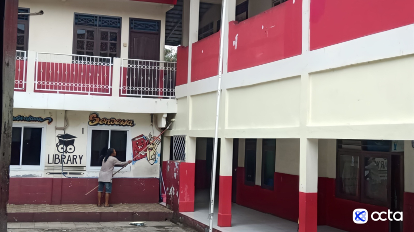 Renovasi sekolah Dasar Negeri, Sumber: Octa