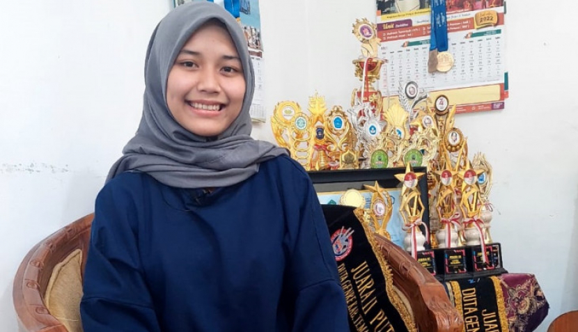 Shafna Puspita Prastya diterima di Departemen Geofisika, Fakultas MIPA UGM melalui jalur SNMPTN program Kartu Indonesia Pintar-Kuliah (KIP-K). Foto : ugm.ac.id