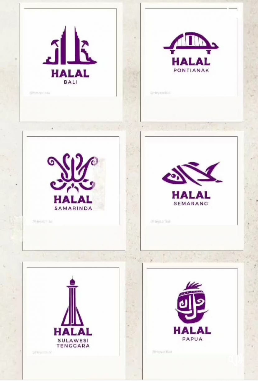 Logo Halal plesetan ramai di media sosial.