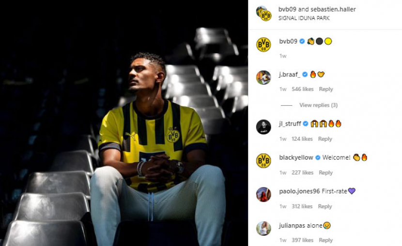 Sebastien Haller harus meninggalkan kamp pra-musim Borussia Dortmund.