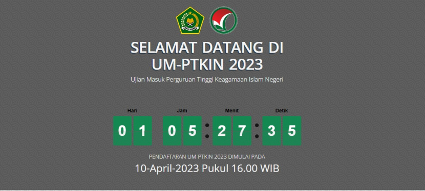 Ujian Masuk- Perguruan Tinggi Keagamaan Islam Negeri (UM-PTKIN) yang merupakan seleksi calon mahasiswa baru PTKIN dibuka pendaftarannya Senin 10 April 2023. Foto : um-ptkin