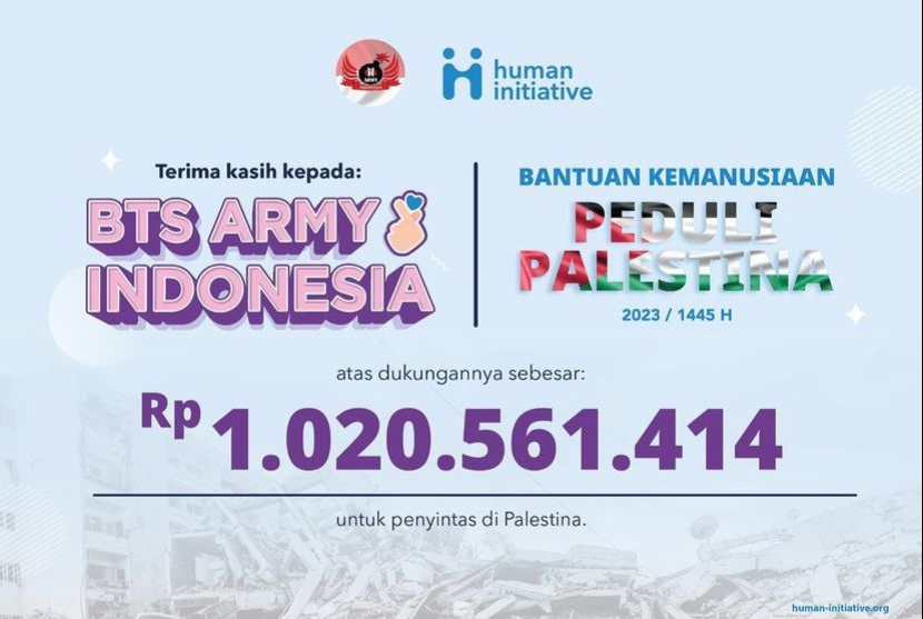 Donasi Army Indonesia untuk Palestina. Dok: Instagram army_indonesia