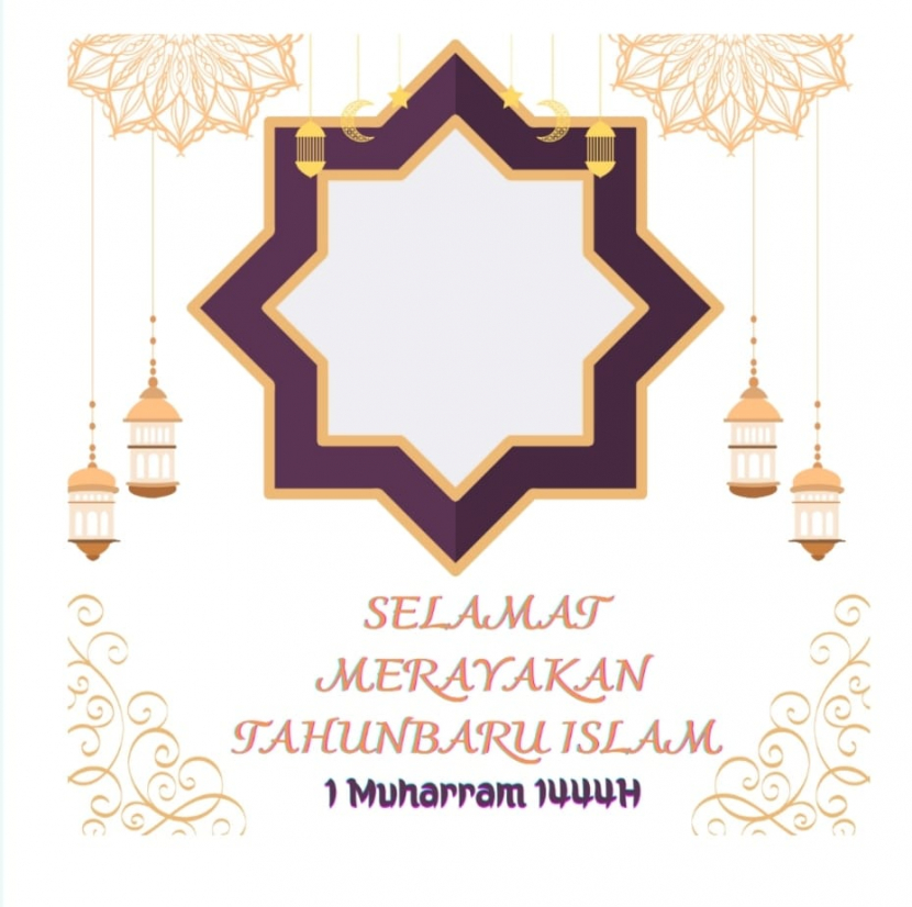 Twibbone Tahun Baru Islam atau 1 Muharram 1444 H. Foto:Twibbonize