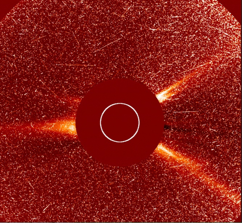 Ledakan besar plasma dari permukaan matahari ditangkap oleh misi SOHO ESA/NASA. Foto: ESA/NASA/SOHO