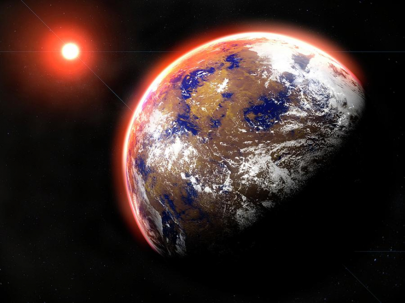 Ilustrasi Proxima Centauri b.