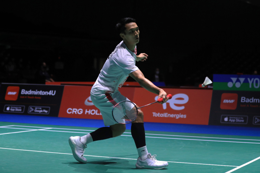 Pemain tunggal putra Jonatan Christie melangkah ke babak semifinal Indonesia Masters 2023.