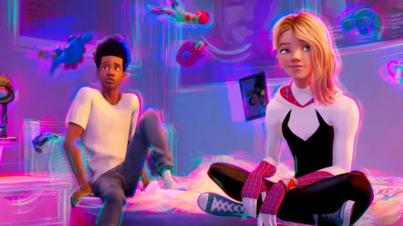 Miles Morales dan Gwen Stacy di Spider-Man: Into The Spider-Verse. Sumber : Game Informer