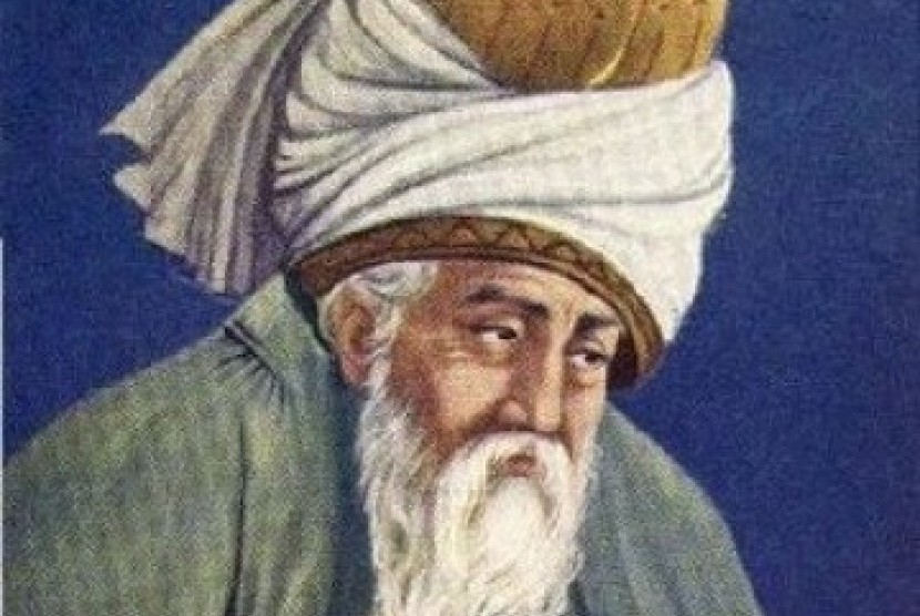 Ilustrasi Jalaluddin Rumi (dok. republika)