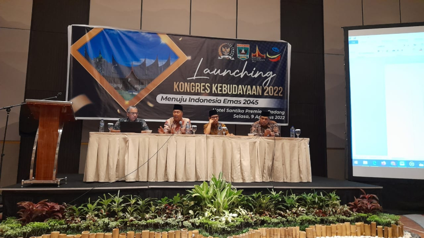 Kongres Kebudayaan 2022 dilaunching di Hotel Santika, Padang, Sumatera Barat, Selasa (09/08/22). Foto : dok