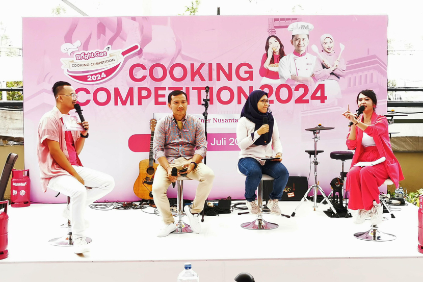 Acara Bright Gas Cooking Competition juga diisi talkshow sebagai bentuk penguatan brand awarness di Rooftop Paris Van Java Mall, Sabtu (6/7/2024).