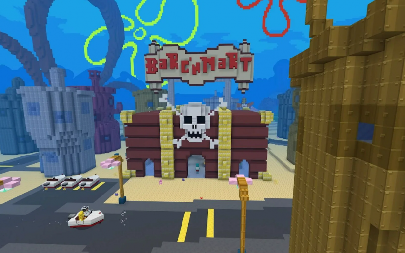 Minecraft Spongebob DLC. Brg'N'Mart. Foto: sportskeeda