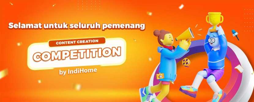 Lomba kreasi konten positif bertema Berkonten Ria Bersama IndiHome. (foto: indihome)