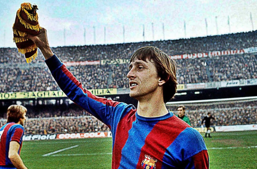 Johan Cruyff. (Twitter/@BarcaUniversal)