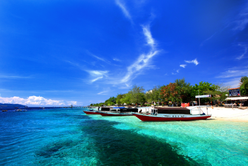 Pantai Gili Trawangan. Foto: Republika