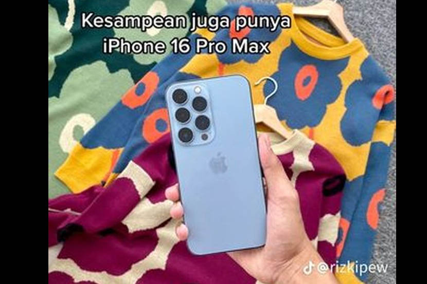 A[[le iPhone 16 Pro Max yang viral di TikTok. Asli apa palsu?