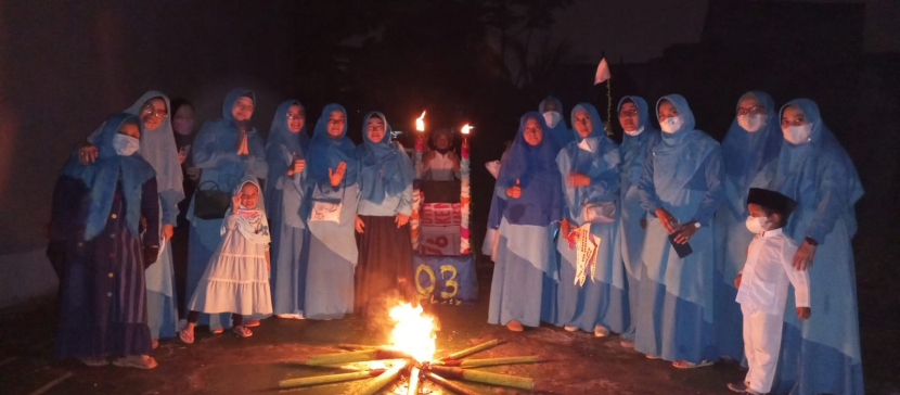 Majelis Taklim RT 03 ikut ambil bagian dalam kegiatan Tarhib Ramadhan BKM Nururrahman (Dok. Rumah Berkah)