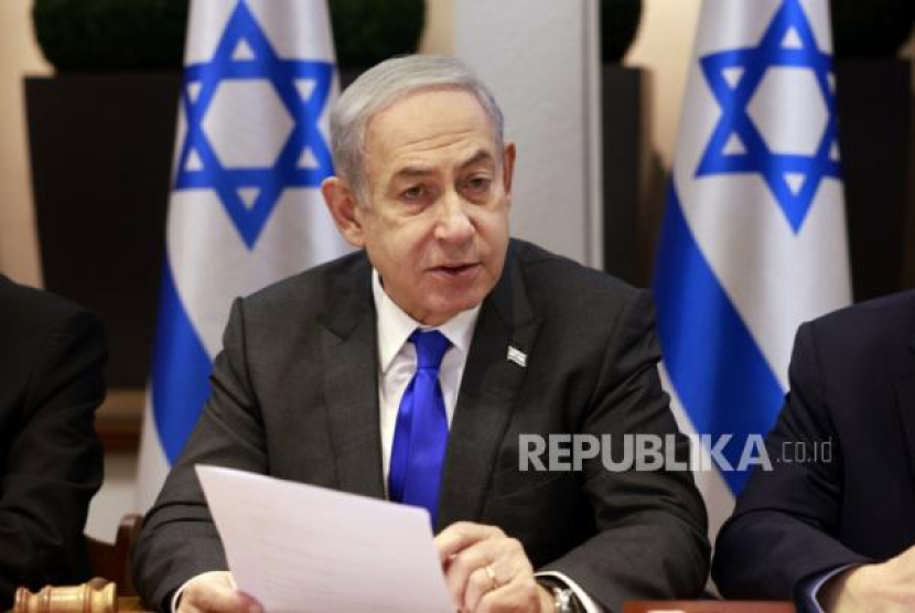 Perdana Menteri Israel, Benjamin Netanyahu (dok. EPA-EFE/MENAHEM KAHANA)
