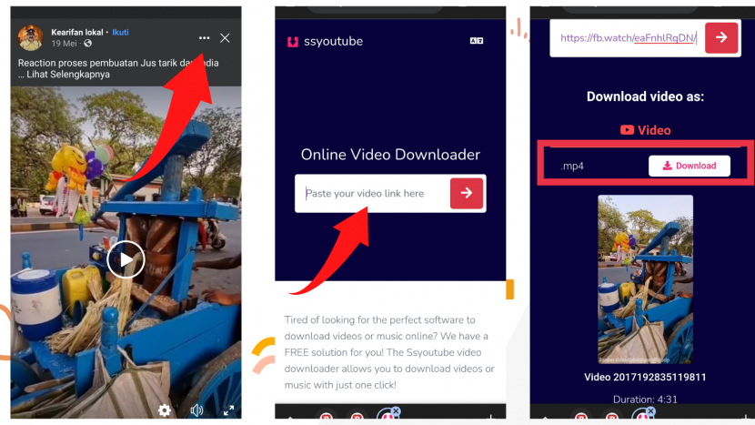 Lima langkah mudah donwload video dari Facebook tanpa aplikasi. 