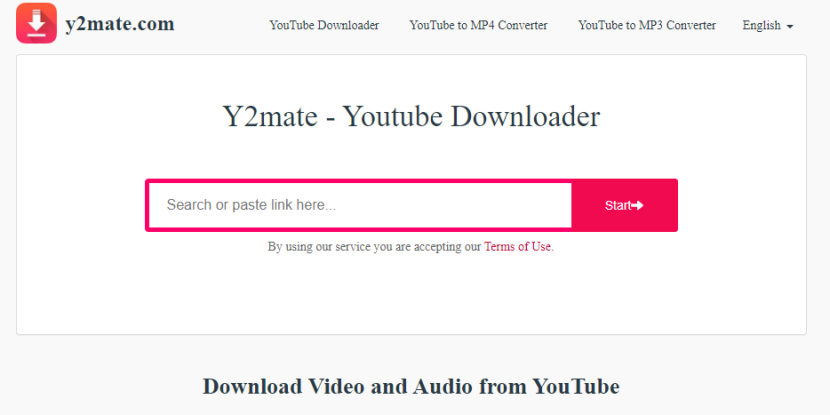 Situs pengunduh video Youtube dan Facebook Y2mate. Foto: tangkapan layar