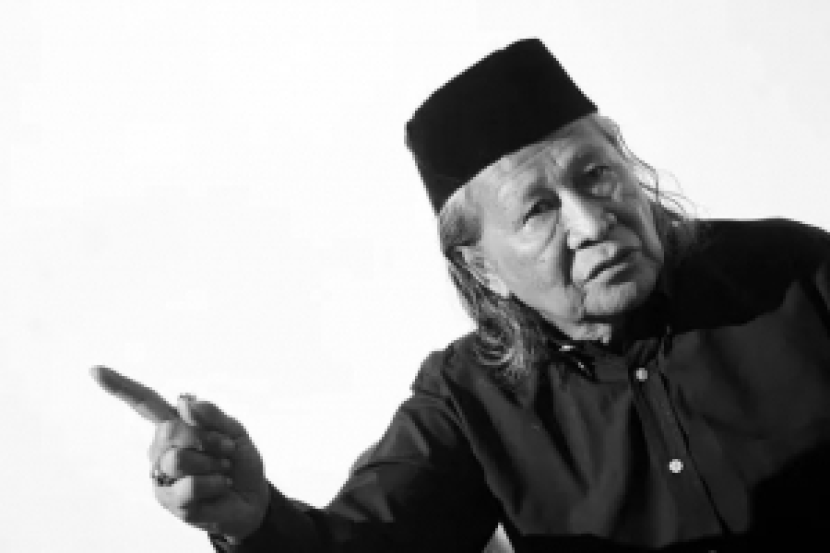  Ridwan Saidi. Budayawan Ridwan Saidi meninggal dunia pada Ahad (25/12/2022). Semasa hidupnya beliau menyumbangkan banyak cerita sejarah dan budaya. Foto: Republika.