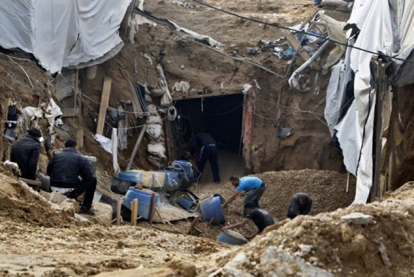 Terowongan di Gaza (dok. AP/AdelHana)