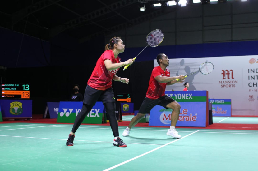 All Indonesian Final berpeluang terjadi di ganda campuran di Malang Indonesia International Challenge 2022. Ini setelah pasangan baru Ghana Muhammad Al Ilham/Indah Cahya Sari Jamil lolos ke semifinal.