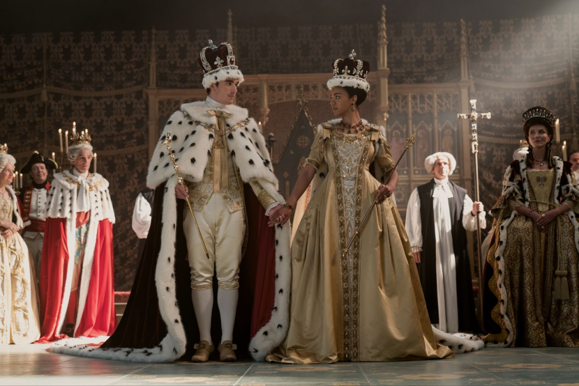 Salah satu adegan dalam serial terbaru Netflix “Queen Charlotte: A Bridgerton Story”. Dok Netflix