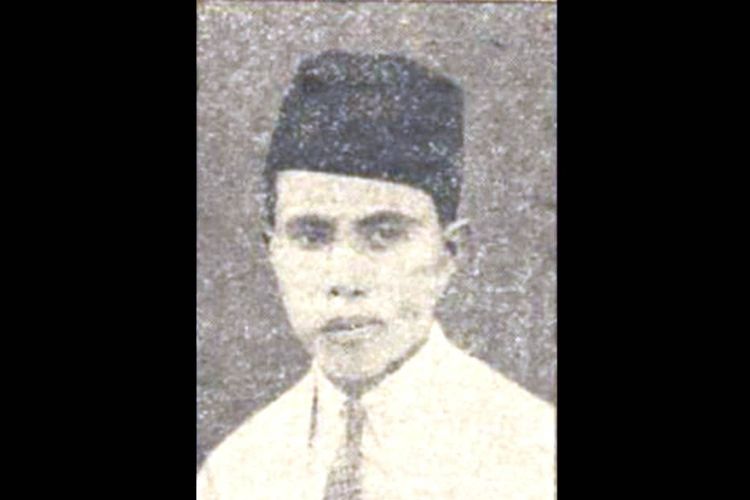 M Tabrani tahun 1934 (foto: repro de indische courant), mencetuskan nama bahasa Indonesia yang ia sebut sebagai bahasa Melayu-gampang.