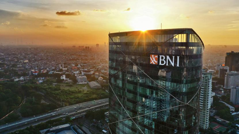 The headquarter of PT BNI of a state-owned banking company of Indonesia.