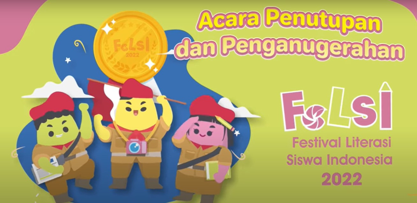 Festival Literasi Siswa Indonesia (FeLSI) Jenjang SMA/SMK/MA Tahun 2022 digelar secara daring 7 sampai 10 November 2022. Foto : youtube