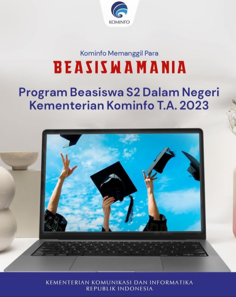 Program Beasiswa S2 Dalam Negeri Kominfo Tahun 2023 terbuka untuk PNS, anggota TNI/Polri, dan masyarakat umum. Foto : kominfo