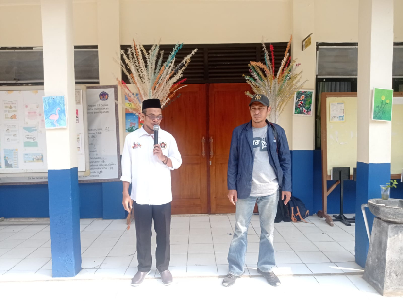 Syahruddin dan Bambang Banguntopo dari PWI Kota Depok 