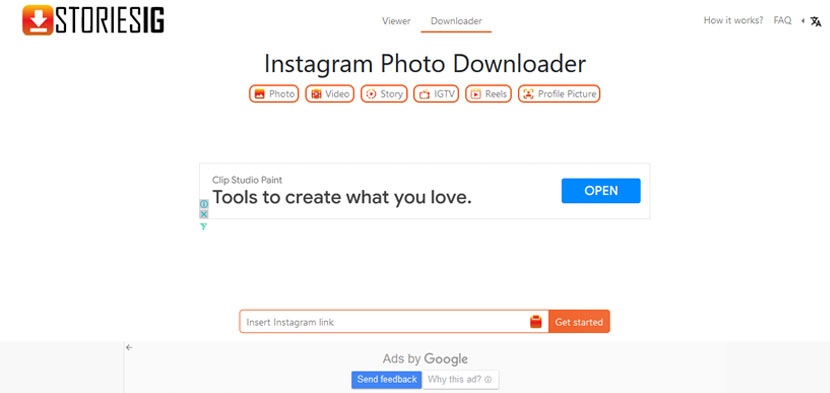 StoriesIg, situs download gambar Instagram.