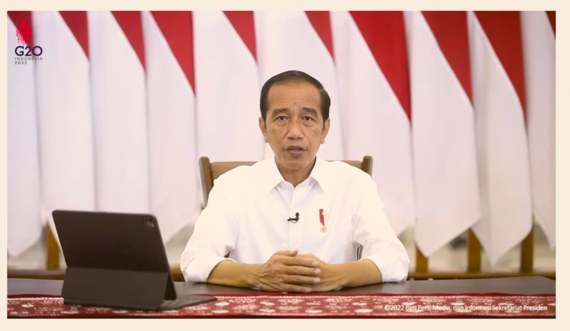 tangkapan layar youtube sekretariat presiden, Rabu (6/4/2022) (Diplomasi republika)