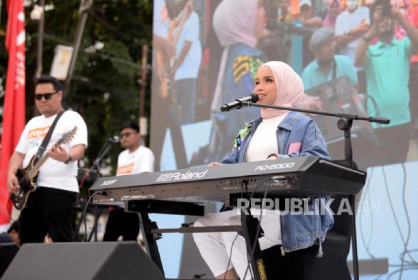 Penyanyi Putri Ariani. Foto: Republika/Prayogi